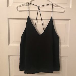 Silky spaghetti strap top